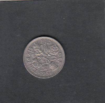 Beschrijving: 6 Pence  ELIZABETH II  
